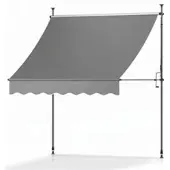 Sol Royal Klemmmarkise 4m breit ohne Bohren SolVision BM3, Anthrazit