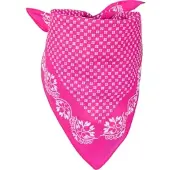 StyleBREAKER Dreieckstuch in Pink-Weiß | Gr.: onesize