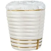 Kayoom Hocker Doric 345 in creme - gold | Gr.: onesize