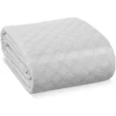 Beautissu TAGESDECKE Olivia 220/240 cm Hellgrau