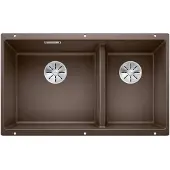 BLANCO SUBLINE 430/270-U, SILGRANIT PuraDur, cafe, Hauptbecken links, ohne Ablauffernbedienung
