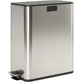 HOMCOM KÜCHENMÜLLEIMER Edelstahl Silber