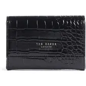 Ted Baker Geldbörse Valliaa Croc Effect Small Purse Black schwarz