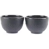 MPLCo One Teeschalen Gusseisen Schwarz 2er-Set 150 ml