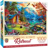 Masterpieces Puzzle Tranquility Soaring Sunset Retreat 1000 Teile