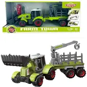 Askato Traktor mit Schaufel und Wendeanhänger
