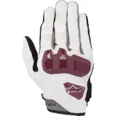 Alpinestars Chrome Damen Off Weiß Burgundy Handschuhe Größe XL
