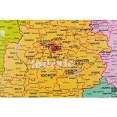 Zachem Desk Pad - Administrative Map of Poland