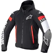 Alpinestars Zaca Air Schwarz Weiß Rot Fluo Jacke Größe 2XL