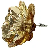 Inspiruj Blumen für den Weihnachtsbaum - Goldmagnolie auf Metallklammer 12 cm