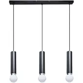 ITALUX Moderne 3-flammige Pendelleuchte Sand-Schwarz E27