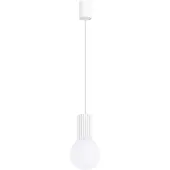 Sollux Pendelleuchte HALO 1 weiß 1xG9 8W Aluminium/Glas 120x12x12cm