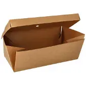 Papstar Baguetteboxen, Pappe "pure" 10 x 13 x 25 cm faltbar, 20 Stück, 20 von FROG.coffee