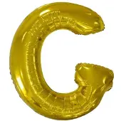 Amscan Grosser Buchstabe G Gold Folienballon N34 verpackt