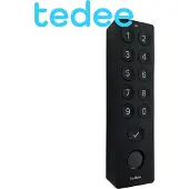 Tedee Keypad Pro Zahlentastatur inklusive Fingerprint Zutrittskontrolle, 125x33x23,5mm, schwarz