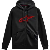 Alpinestars Ageless Zip V3 Kapuzenjacke Black Red, Größe: XL