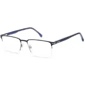 Carrera 325 56/19/145 Matte blaue Metallrahmen Brille MAN 325