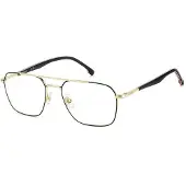 Carrera 369 Herren-Brille inkl. Gläser Vollrand Quadratisch Edelstahl-Gestell 55/18/145, schwarz