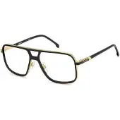Carrera 1143 59/16/145 Matte schwarze Metallrahmen Herren 1143