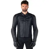 Alpinestars Faster V3 Lederjacke Black Black, Größe: 48
