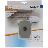 Scanpart 1190081001, Staubbeutel, Staubsaugerroboter, Weiß, Karton mit Aufhänger, 4 Stück(e)