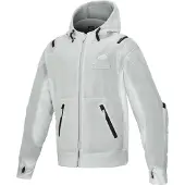 Alpinestars Moflow Air Tech Motorrad Zip Hoodie, grau, S
