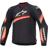 Alpinestars T-GP Plus R V4 Motorrad Textiljacke, schwarz/neon-rot, XL