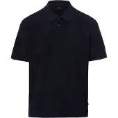 Hugo Boss Poloshirt BOSS Orange dunkelblau mit Struktur