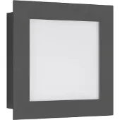 LCD LED Wandleuchte in Graphit mit Bewegungsmelder 12W 1000lm