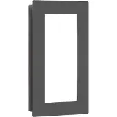 LCD LED Wandleuchte in Graphit und Weiß 12W 1200lm IP44