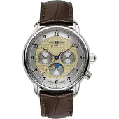 Zeppelin 8536-5 Herrenuhr Friedrichshafen Mondphase Goldfarben