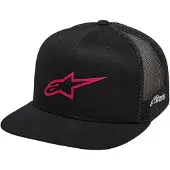 Alpinestars 3D Ageless Trucker Hat Black Red, Größe: One Size