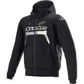 Alpinestars Chrome Ignition Hoodie schwarz/fluo gelb L Herrenschwarz/fluo gelbL - Motorradbekleidung - Herren Motorradbekleidung