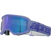 Alpinestars Vision 5 Wordmark Schutzbrille Purple Mirror Blue, Größe: One Size