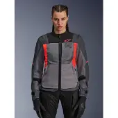 Alpinestars Stella ST-2 Air Jacke Deep Gray Dark Gray Fluo Coral, Größe: M