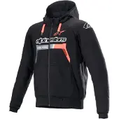 Alpinestars Chrome Ignition Hoodie schwarz/fluo rot XXL Herrenschwarz/fluo rotXXL - Motorradbekleidung - Herren Motorradbekleidung