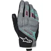 Alpinestars Stella Moblast Wasserdicht Handschuhe Fur Gray Black Pink Fluo, Größe: XXL