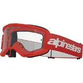 Alpinestars Vision 3 Wordmark Schutzbrille Red Clear, Größe: One Size