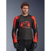 Alpinestars T-Stunt Air Jacke Black Red Fluo Dark Red, Größe: M