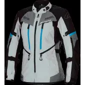 Alpinestars Stella Bogota Pro Drystar wasserdichte Damen Motorrad Textiljacke, grau/blau, XL