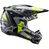 Alpinestars S-M5 Rover 2 Helm ECE 22.06 Dark Gray Yellow Fluo Glossy