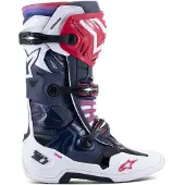 Alpinestars Tech 10 Supervented Stiefel Night Navy White Rainbow