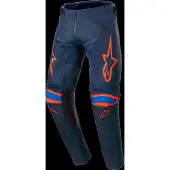 Alpinestars Jugend-Racer Narin Hose 2023 Night Navy Hot Orange, Größe: 26