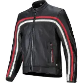 Alpinestars Dyno Motorrad Lederjacke, schwarz/rot/weiß, L