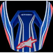 Alpinestars S-M3 Jugend-Visier Wurx Blue Red White Black Gl, Größe: One Size