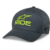 Alpinestars Ride Sonic Kappe Charcoal Hi Vis Yellow, Größe: S/M