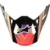 Alpinestars Supertech M10 Era Visier Pink Violet Yellow Fluo Glossy, Größe: One Size