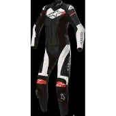 Alpinestars Stella Gp Plus 2-Teiler Motorrad Lederkombi Schwarz Weiß Leuchtrot Größe 42