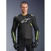 Alpinestars T-Sps Air V2 Motorrad Textiljacke, schwarz/neon-gelb, M