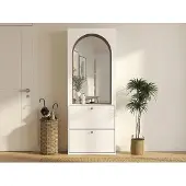 Vente-unique Schuhschrank Cymora Weiß 74 cm